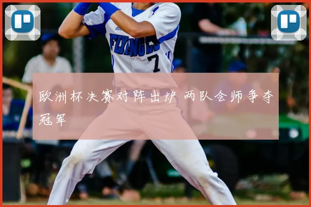 欧洲杯决赛对阵出炉 两队会师争夺冠军
